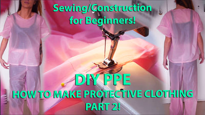 DIY PPE Protective Clothing - How to sew for Beginners, take measurements and patternmaking - PART 2