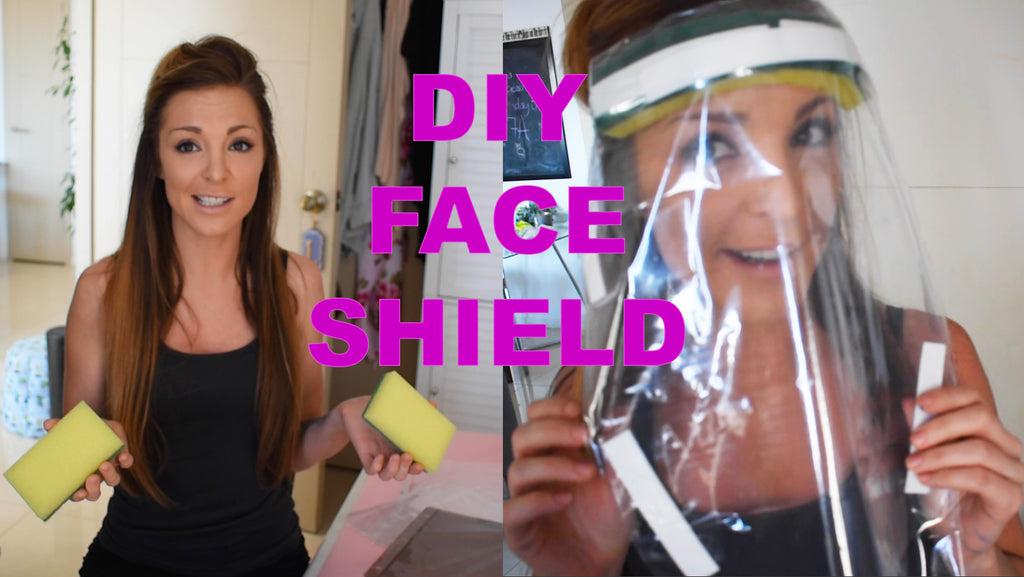 How To Make PPE Face Shield from materials found at home!