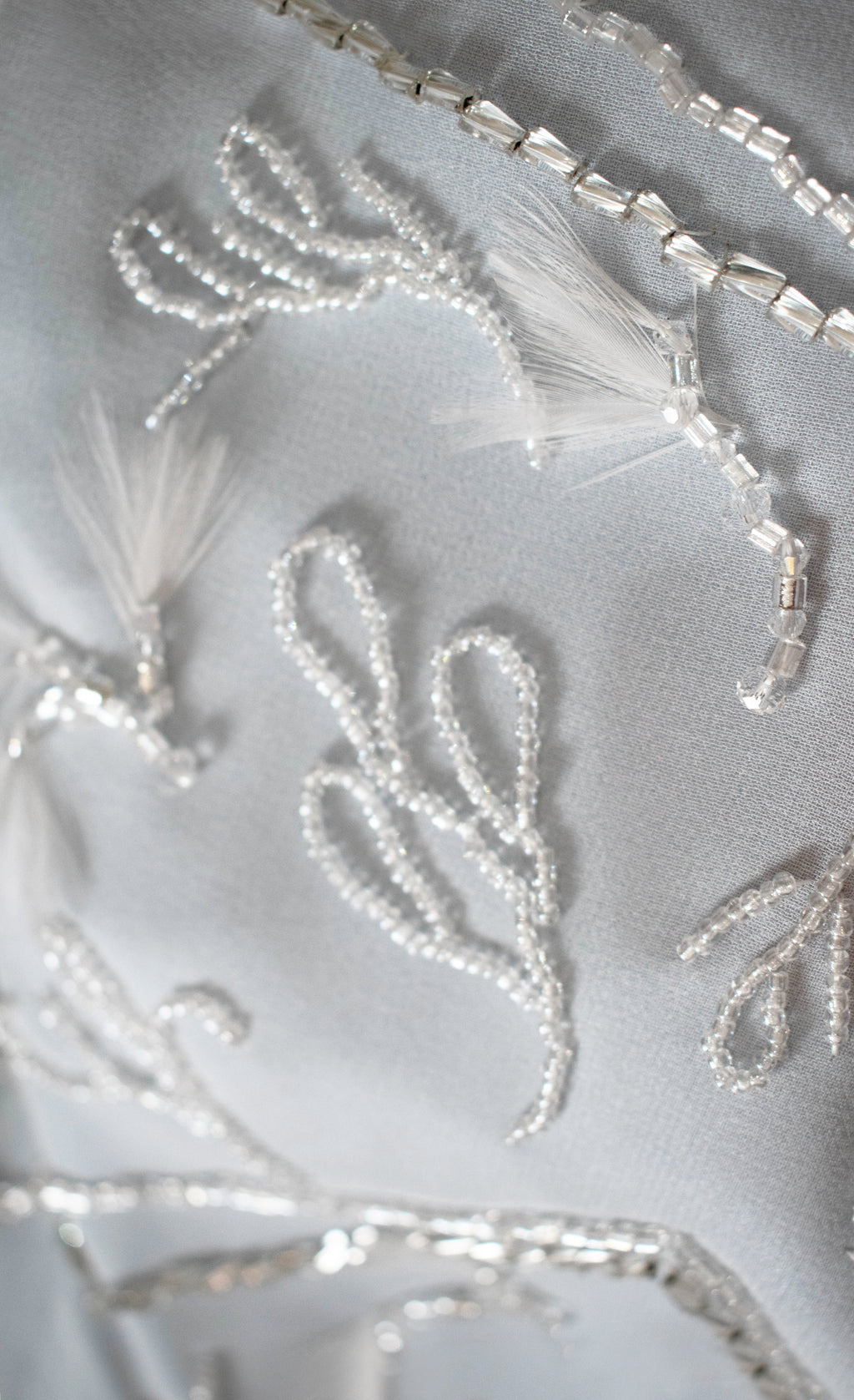 Feather & Glass-Embellished Lucie Dress - KxLNewYork